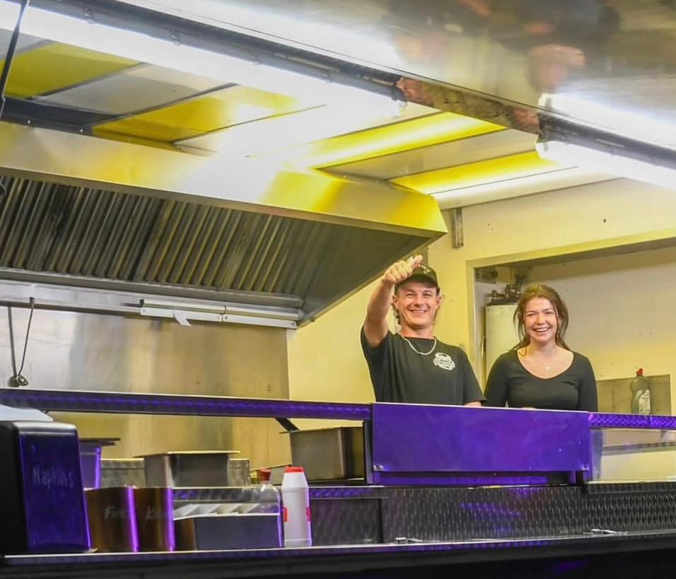 Alex and Ciara at The Badass BBQ food truck